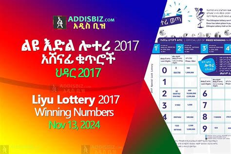 Liyu (ልዩ) Lottery Winning Numbers Latest Ethiopian News.